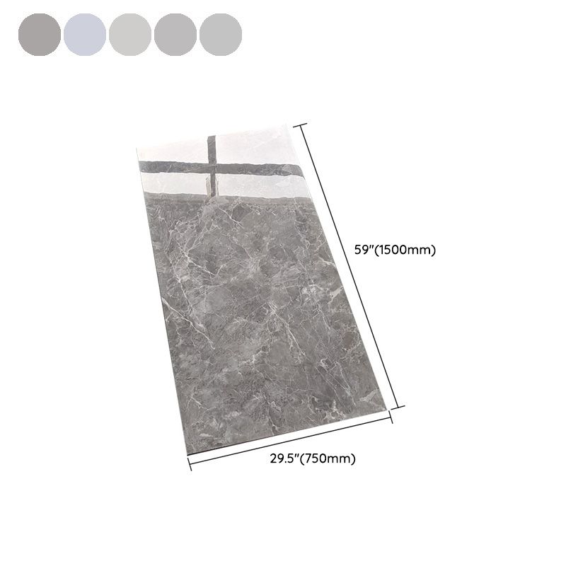 Rectangle Matte Singular Tile Marble Light Gray Tile for Home Decor