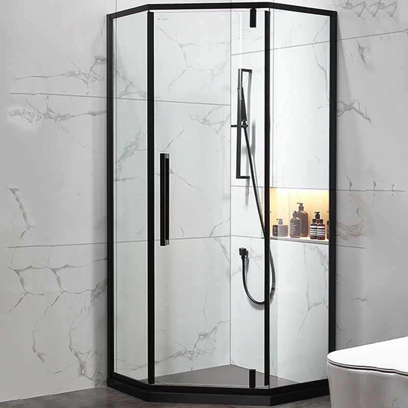 Tempered Glass Shower Stall with Fixed Panel Neo-Angle Corner Shower Stall