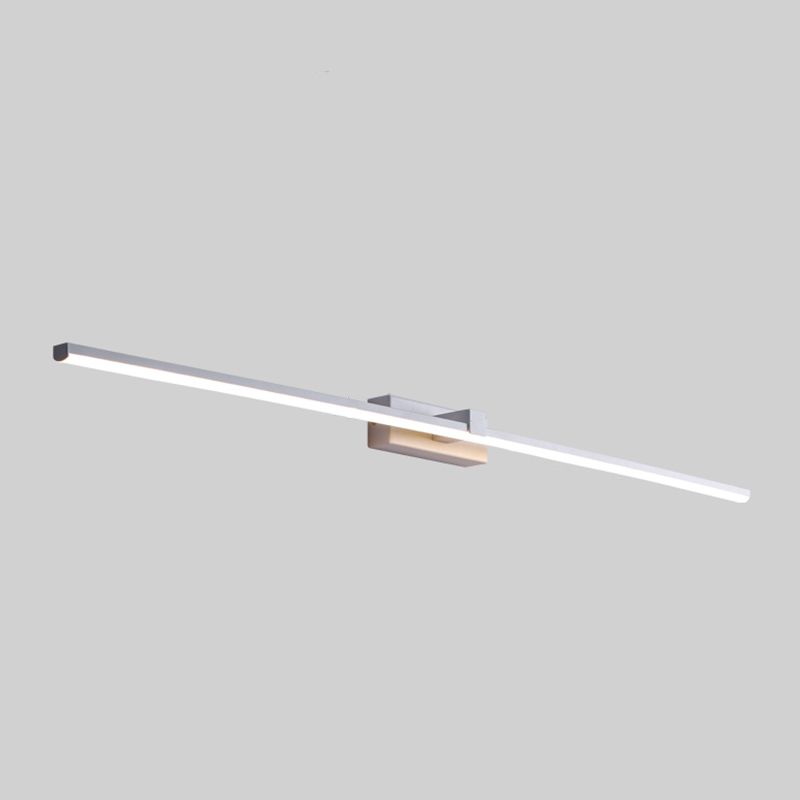 1 Light Strip Wall Sconce Modern Style Metal Sconce Lamp for Shower Room