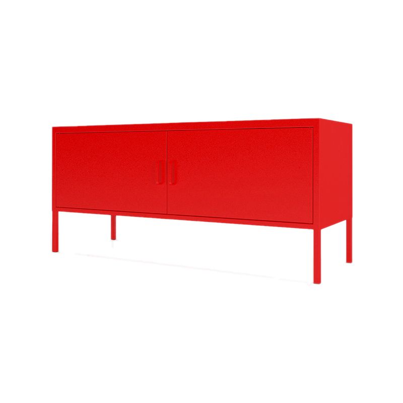 Modern Style Metal TV Stand Enclosed Storage TV Console,46.46"L x 15.74"W x 23.62"H