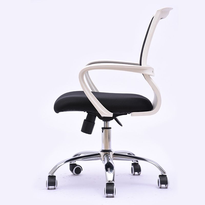 Contemporary Microfiber Adjustable Ergonomic Chair Mid-Back Conference Arm Chair