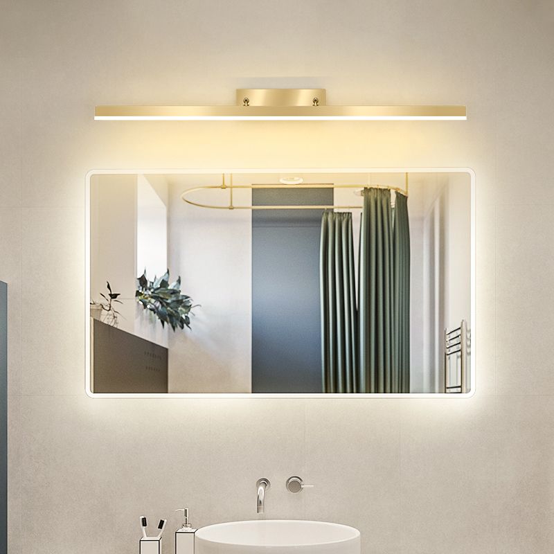 Gold Vanity Wall Light Simple Modern LED Wall Lamp for Bathroom