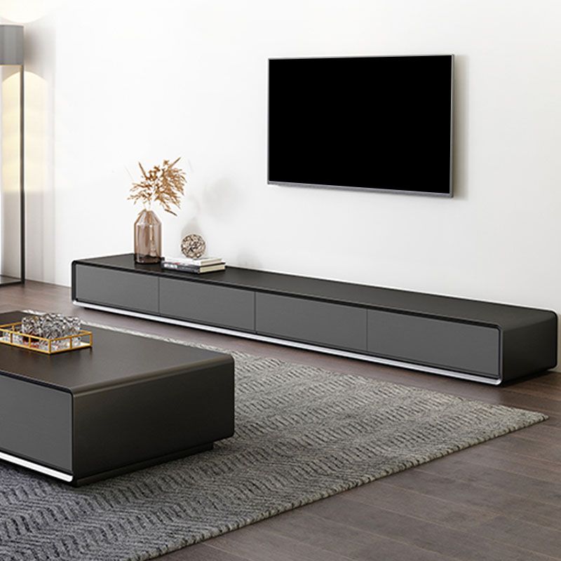 Nordic TV Cabinet Furniture Modern Simple Black Floor TV Cabinet