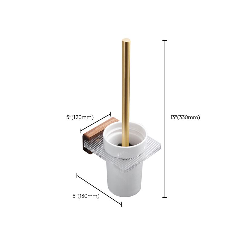 Metal Minimalist Bathroom Accessory as Individual or as a Set in Gold