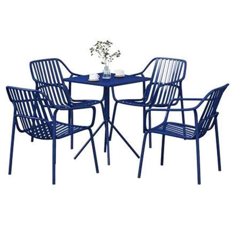 Modern Bistro Table Set 1/5 Pcs Metal Bistro Table and Chairs