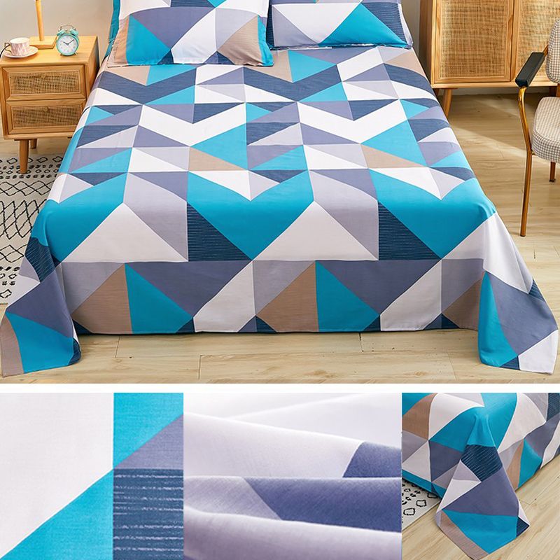 Cotton Bed Sheet Printing Breathable Non-Pilling Fade Resistant 1 Piece Sheet