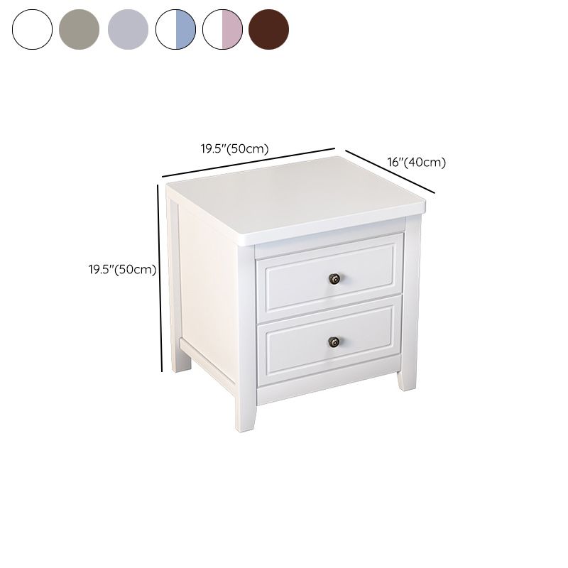 Contemporary Nightstand Drawer Storage Bedside Cabinet with Legs