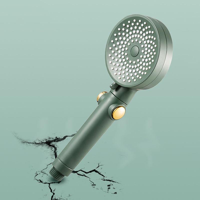 Contemporary Round Shower Head Combo Handheld Shower Head 9.8 Inch H Spray Head