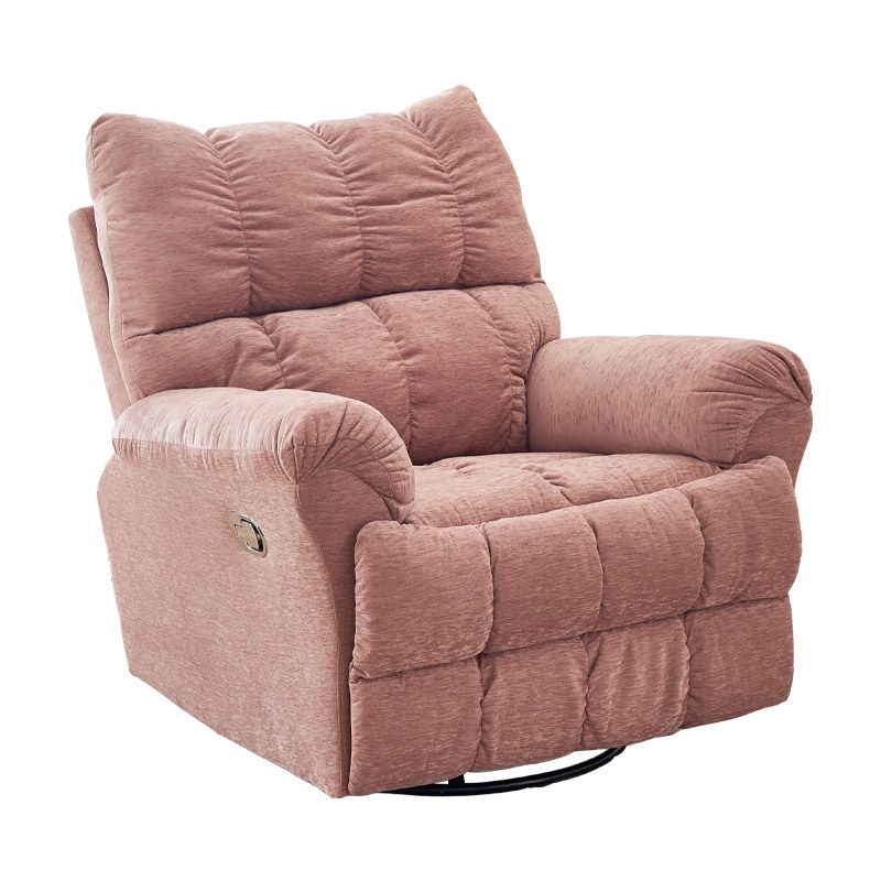 Solid Color Swivel Rocker Standard Recliner Metal Frame Recliner Chair