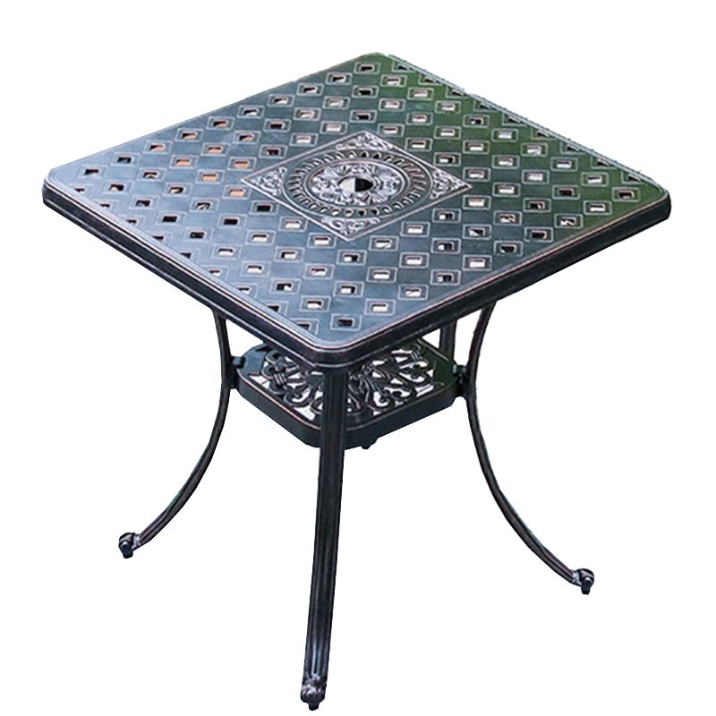 Aluminum Outdoor Patio Table Industrial UV Resistant Patio Table