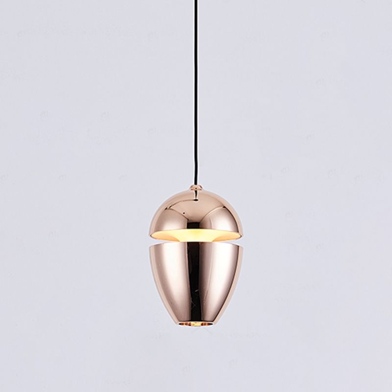 Metallic Hanging Light Modern Style Simple LED Hanging Lighting Fixture