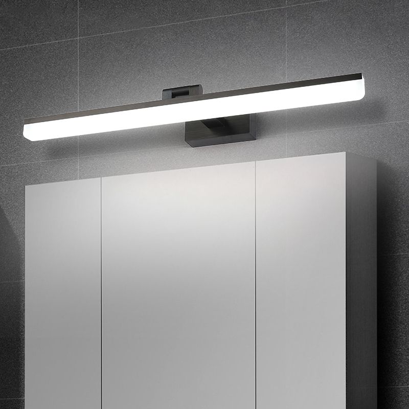 Modern Simple Aluminum Vanity Light Strip Shape LED Vanity Lamp for Shower Room