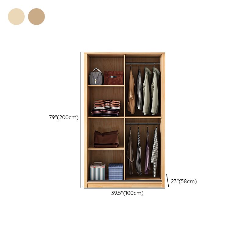 Modern Style Wardrobe Armoire Wood Wardrobe Cabinet for Bedroom