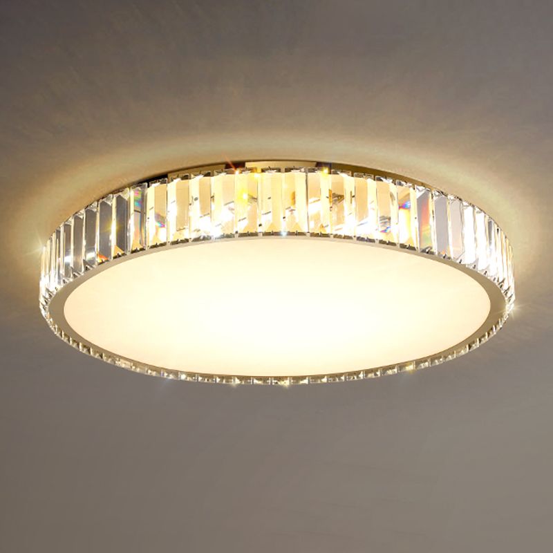 Contemporary Flush Light Crystal LED Ceiling Lighting for Bedroom