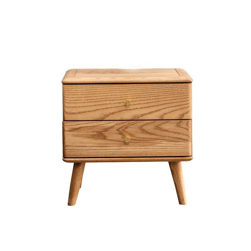 Solid Wood Nightstand Legs Included Accent Table Nightstand with Drawers