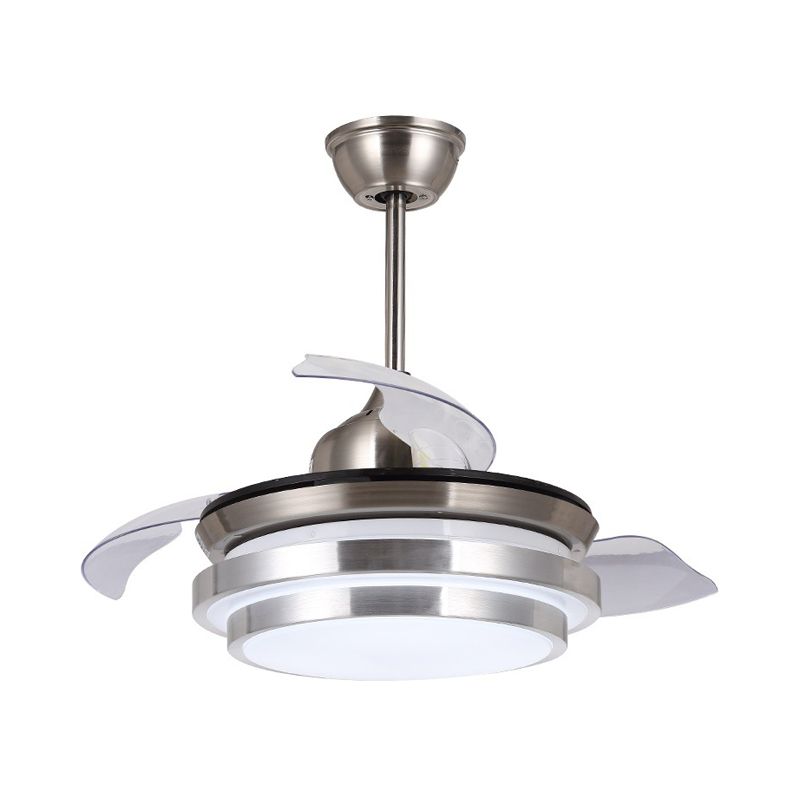 Cercle en cascade moderne Semi Flushmount 36 "LED LED METALLIQUE PLADANT METALLING LAVIR LEU