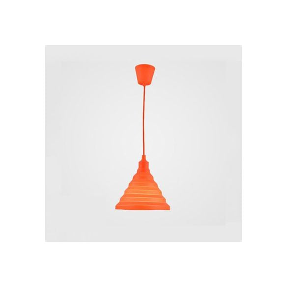 Silica Gel Babel Pendant Light Modern 1 Light Folding Hanging Lamp in Multi Colors