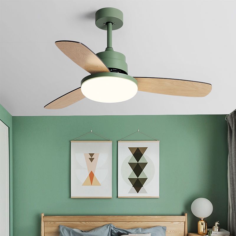 Unique Shape Ceiling Fan Lighting Kids Style Metal Single Light Ceiling Fan Lamp