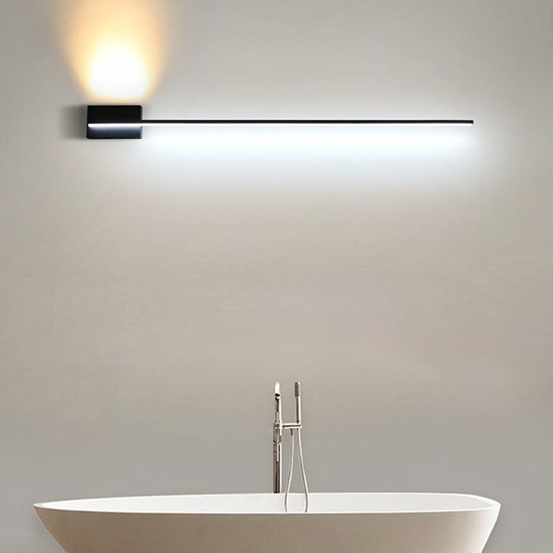 Minimalism Vanity Lights Streamlined LED Wall Light Fixtures for Bathroom