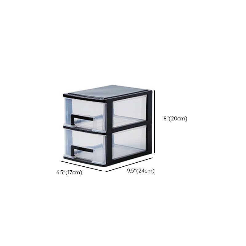 Contemporary Plastic Cabinet Vertical File Cabinet with Drawers for Office