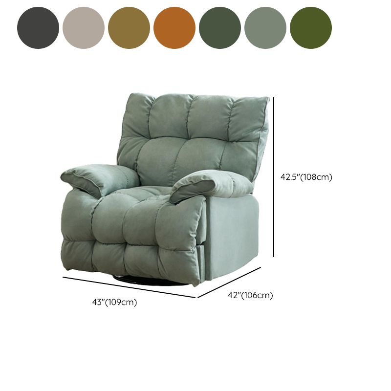 Solid Color Upholstered Standard Recliner Metal Frame Recliner Chair