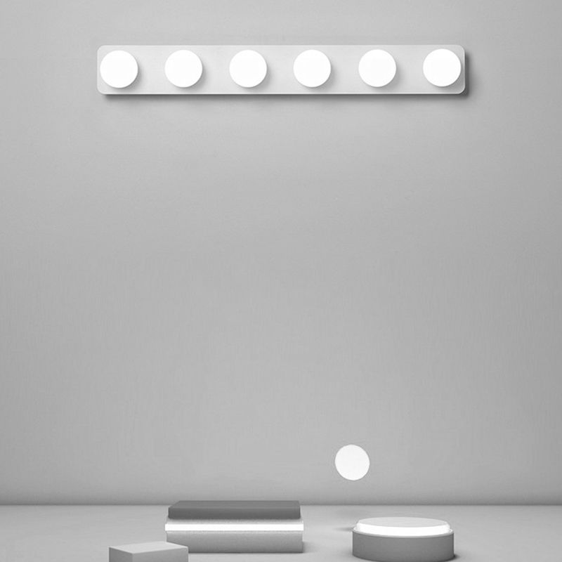 Moderno simple Mirror de tocador Bola LED LED Tono acrílico Ideas de iluminación de tocador de baño