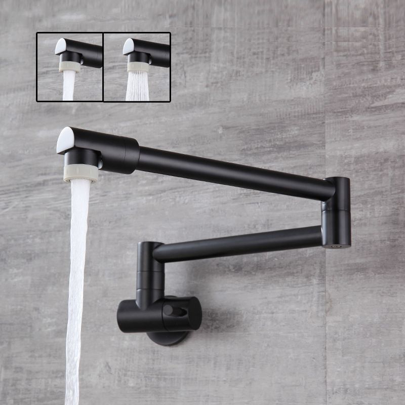 Modern Faucet 1-Handle and 1-Hole Single Level Low Pot Filler Kitchen Faucet