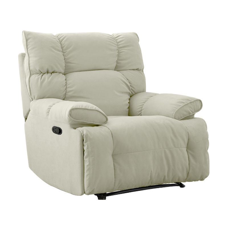 Contemporary Standard Recliner Microsuede Single Recliner Chair