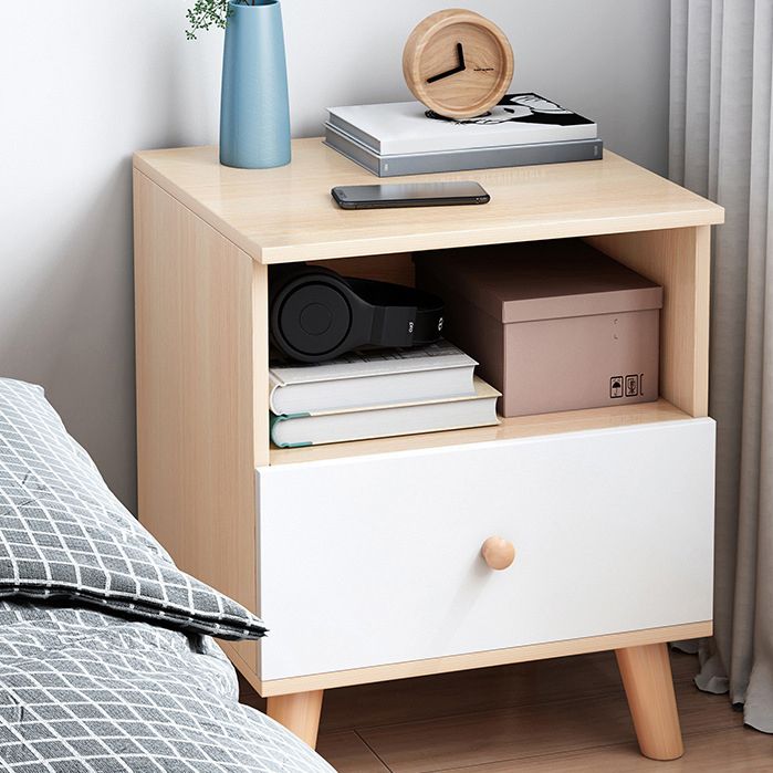 Modernism Bed Nightstand Storage Drawer Night Table for Home