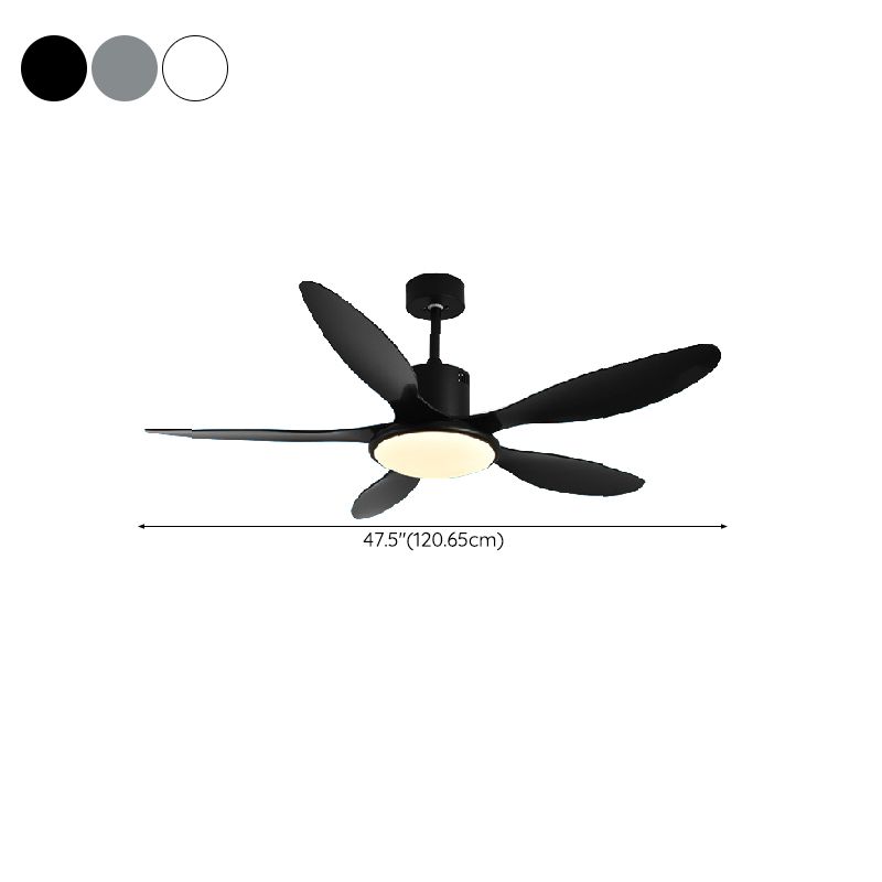 Nordic Style Ceiling Fan Lamp LED Circle Shape Ceiling Fan Light for Living Room