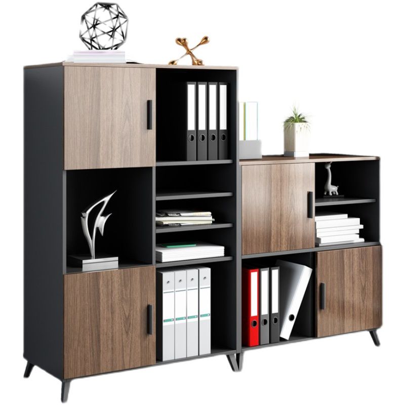 Medieval Modern File Cabinet Wooden Frame Storage Lateral File Cabinet