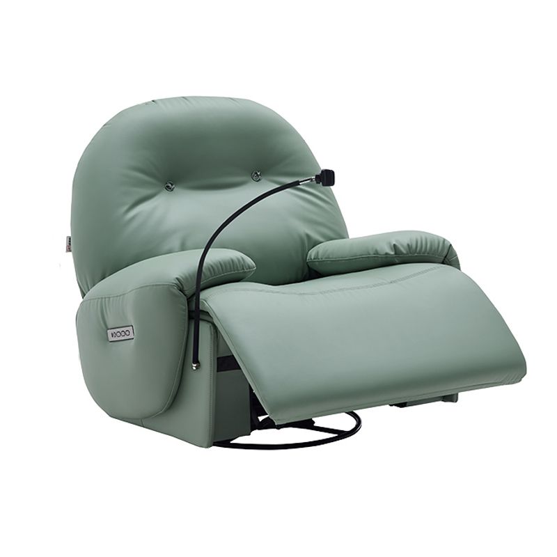 Faux Leather Standard Recliner Power-Push Botton Massage Recliners with Storage