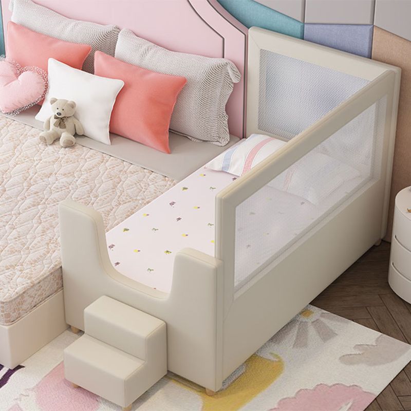 Modern Baby Crib with Storage Wood Upholstered with Mattress Nursery Bed