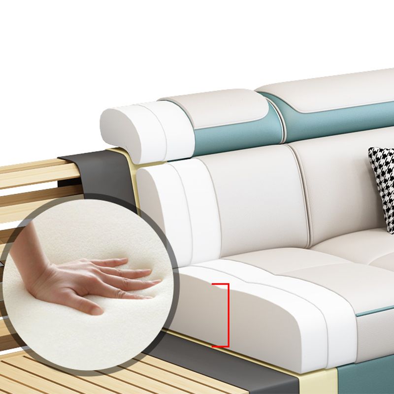 MODERNE 70 "D L-Shape Sectional Faceging Sofa avec chaise réversible pour le salon