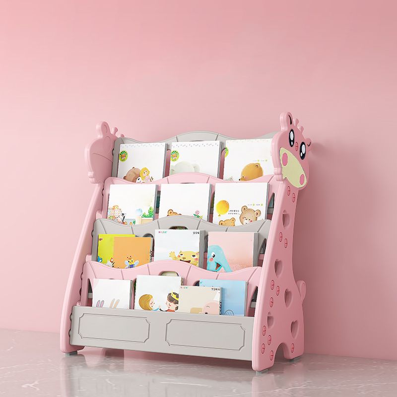 Modern Closed Back Kids Bookcase Plastic Standard Animals Bookcase