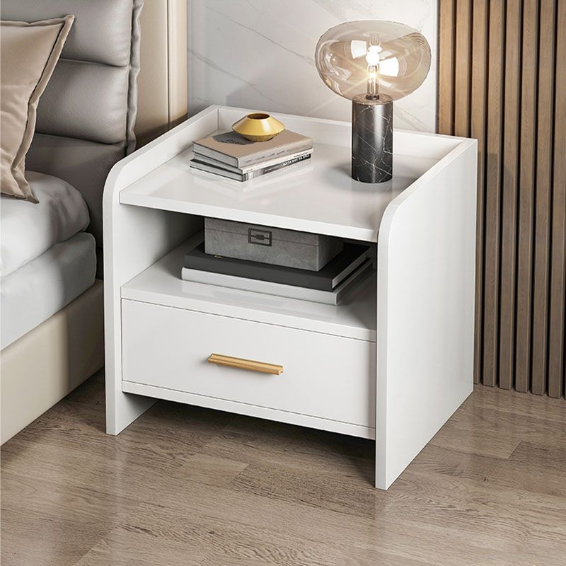 Modern Manufactured Wood Night Table Drawer Storage Bedside Cabinet with Drawers