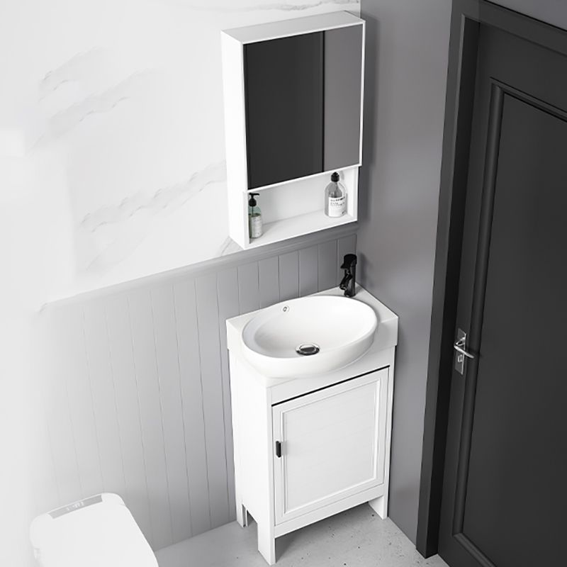 Freestanding Bathroom Vanity Metal Contemporary Bathroom Sink Vanity