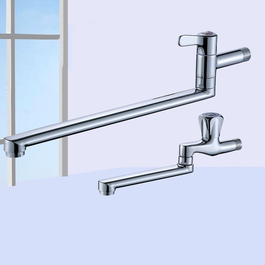 Modern Faucet 1-Handle and 1-Hole Single Level Pot Filler Kitchen Faucet