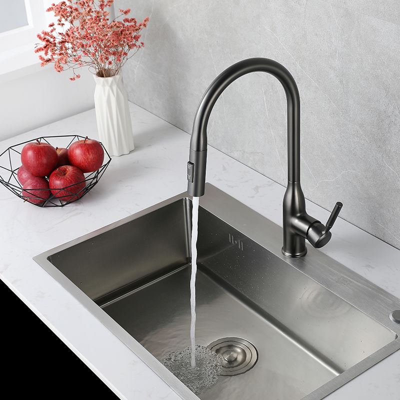 Modern Kitchen Faucet Pull down Sprayer Bar Faucet with Handle and Supply Line