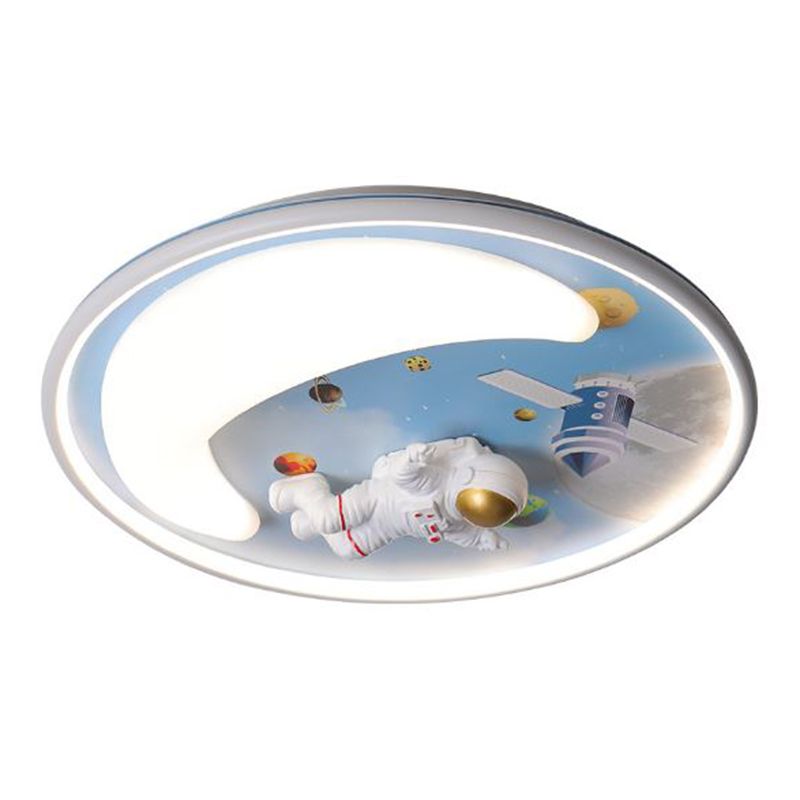 Cartoon Shape Flush Light Modern Style Metal 2 Lights Flush Mount for Bedroom