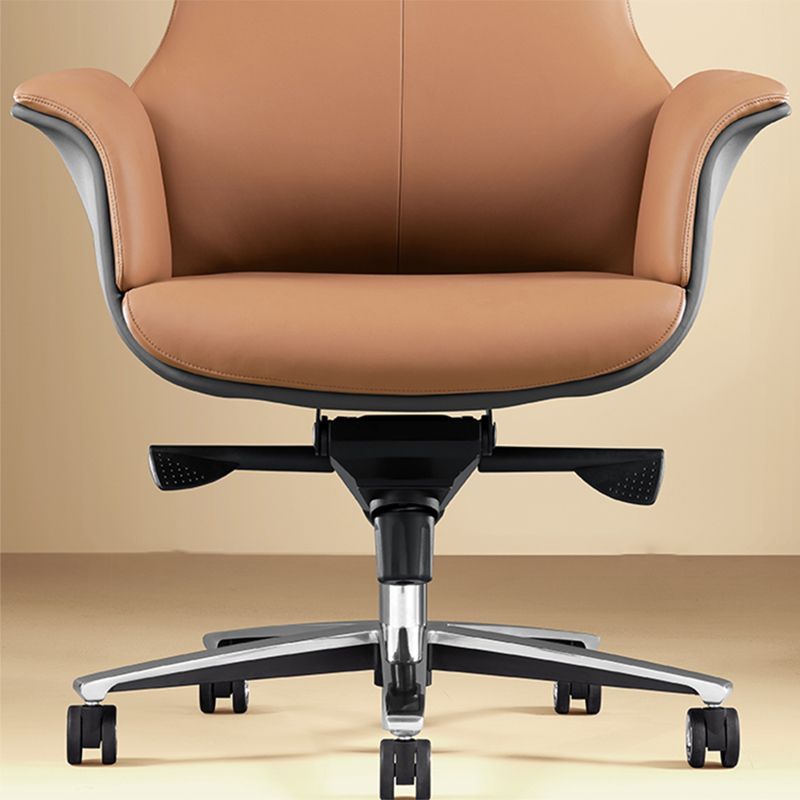 Contemporary No Arm Executive Chair Height-adjustable Managers Chair for Office