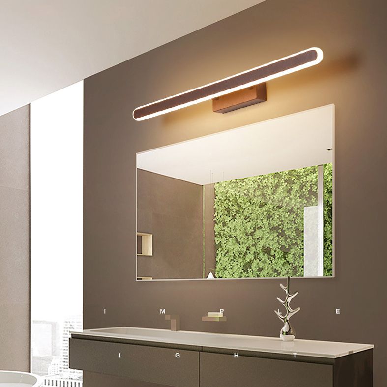 Luz de luz lineal contemporánea lineal lámpara de luz de 1 luz para baño para baño