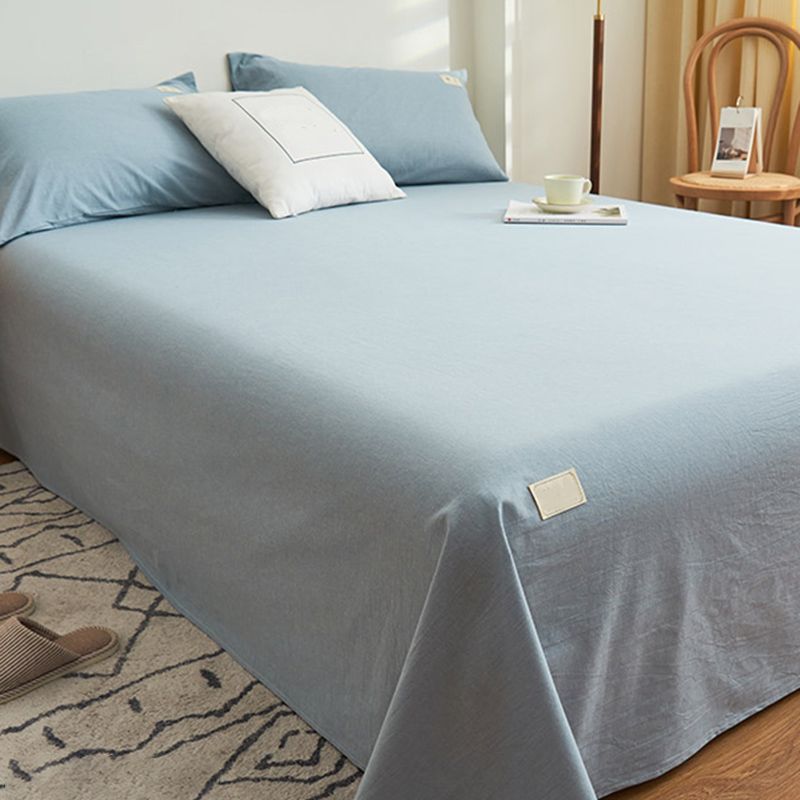 Cotton Fitted Sheet Solid Elegant Basic Pillowcase for Bedroom