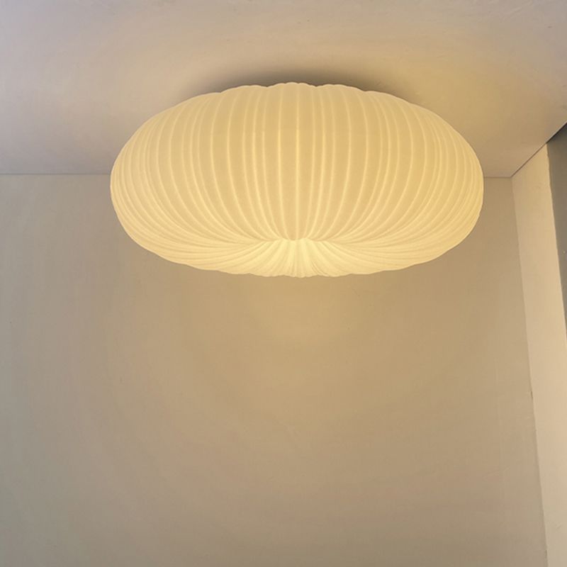 Single Contemporary White Flush Mount Lighting Acrylic LED Ceiling Light for Foyer