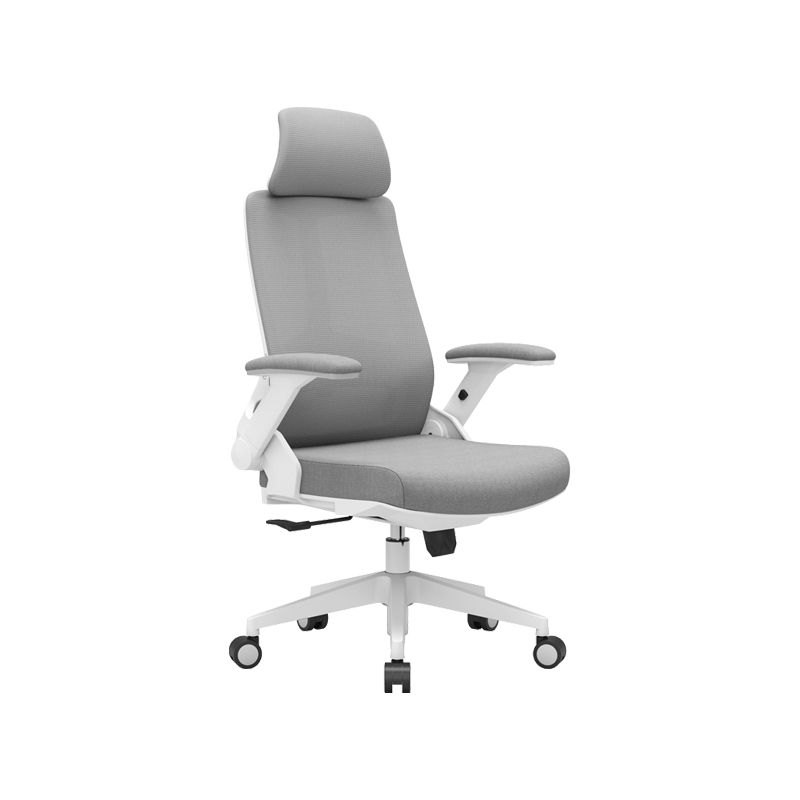 Modern Padded Arms Desk Chair Adjustable Seat Height Office Chair with Wheels