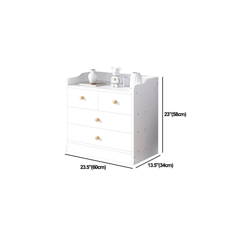 Modern Artificial Wood Lingerie Chest Vertical Storage Chest Dresser with Drawers