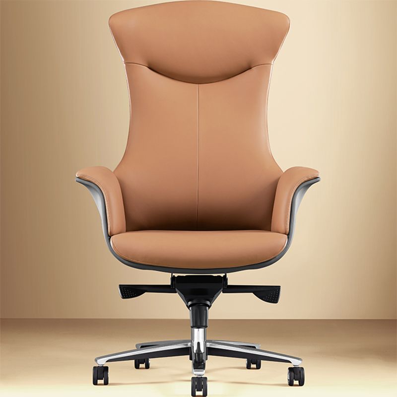 Contemporary No Arm Executive Chair Height-adjustable Managers Chair for Office