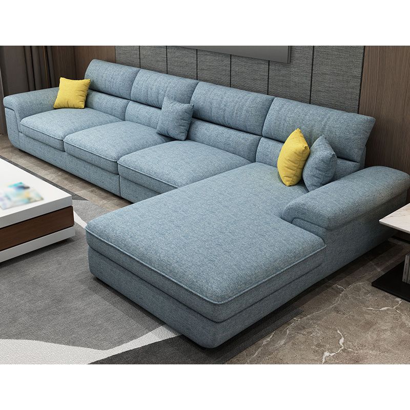 Coussins amovibles décontractés sectionnelles 37,4 "H Sofa de bras supérieur d'oreiller avec 4 oreillers