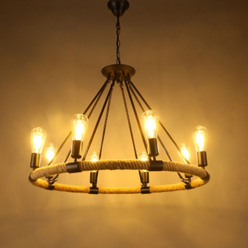 Industrial Pendant Chandelier Ceiling Hanging Light Fixture for Drawing Room