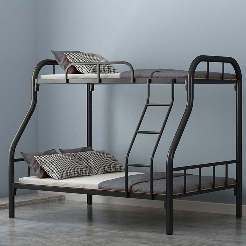 Scandinavian Black / White Kid Bed Metal Frame Standard Bunk Bed